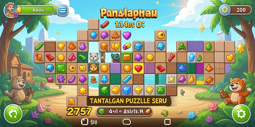 Gameplay menarik dari 2757 yang penuh dengan tantangan Puzzle.