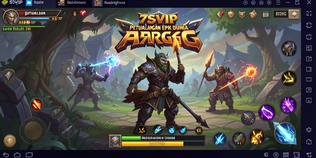 Tampilan gameplay seru dari 7SVIP dalam dunia ARPG.