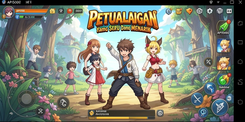 Gameplay seru API5000 yang mengasikan dengan karakter anime.