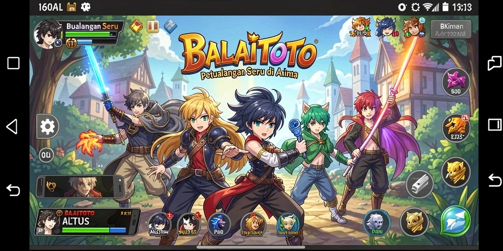 Screenshot gameplay BALAITOTO yang menampilkan aksi seru karakter Anime.
