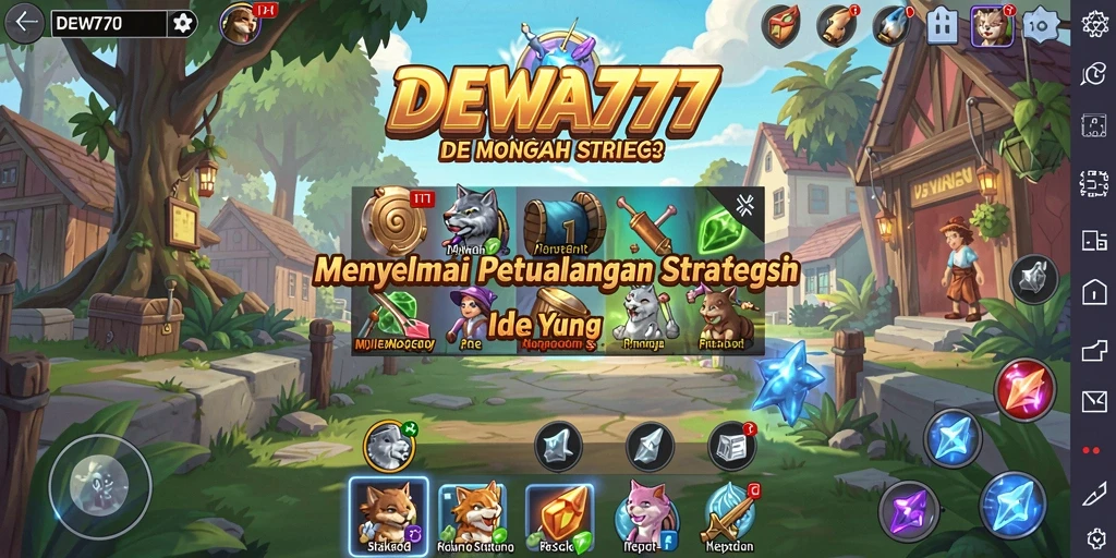 Tangkapan layar utama DEWA777 yang menunjukkan gameplay Idle yang seru.