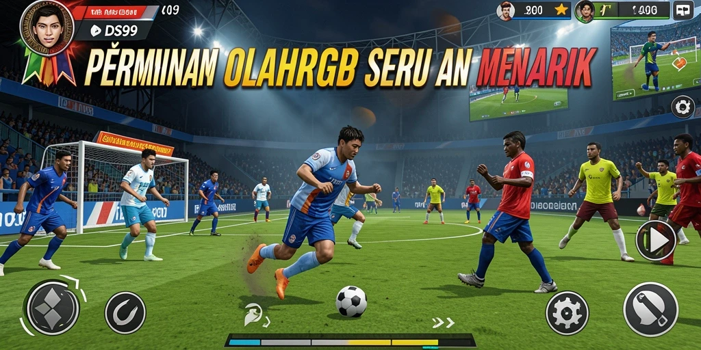 Tangkapan layar DS99 menampilkan aksi seru permainan olahraga.