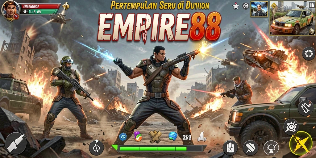 Tampilan aksi seru dalam gameplay EMPIRE88 yang mendebarkan.
