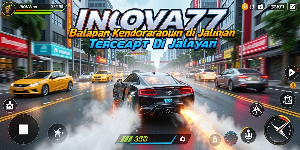 Gameplay racing yang intens dan penuh adrenalin di INOVA77.