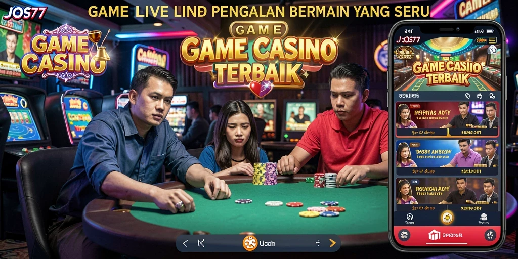 Tampilan gameplay Live Casino yang menarik dan interaktif.