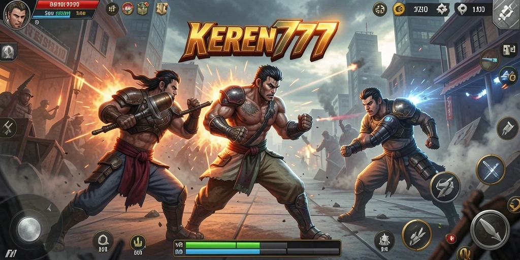 Gameplay KEREN777 yang mendebarkan dalam pertarungan Fighting.