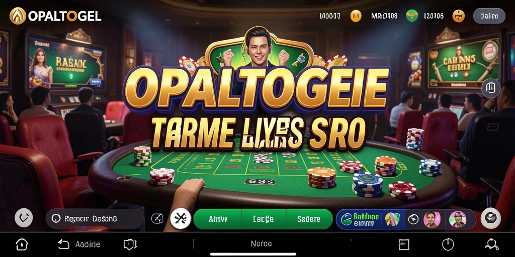 Tampilan gameplay Live Casino OPALTOGEL yang menarik dan interaktif.