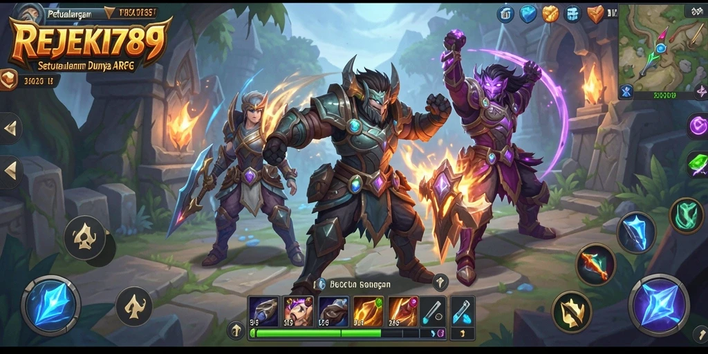 Screenshot gameplay menampilkan petualangan seru di dunia ARPG
