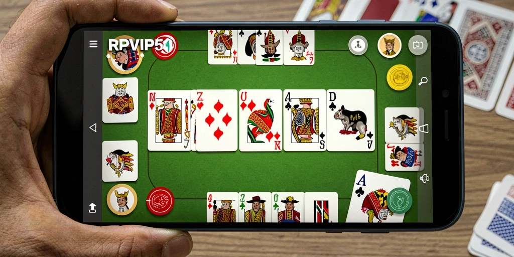 Tampilan gameplay seru Gaple di RPVIP5.