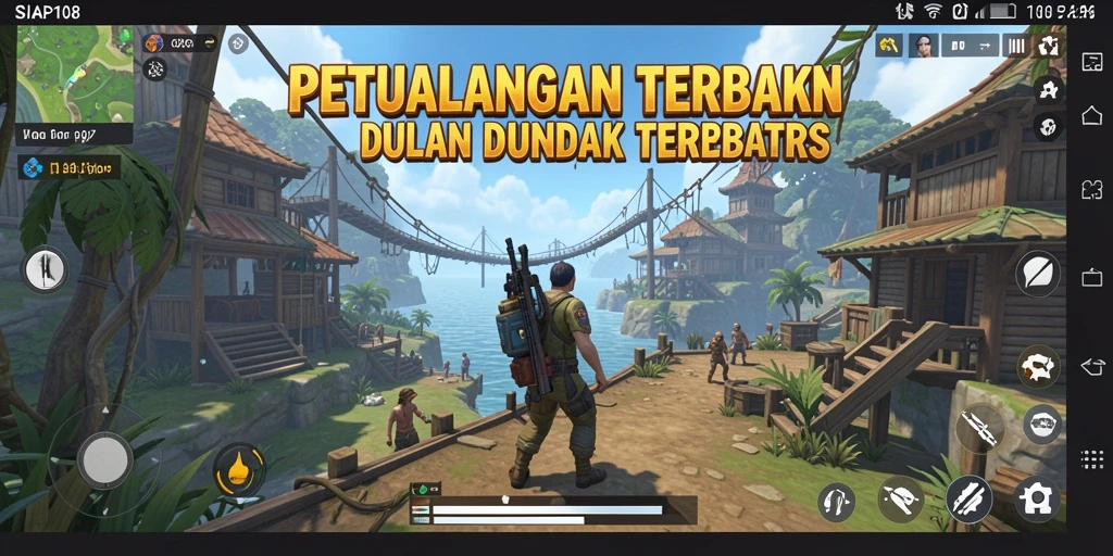 Tangkapan layar gameplay SIAP108 menampilkan petualangan epik di dunia terbuka.