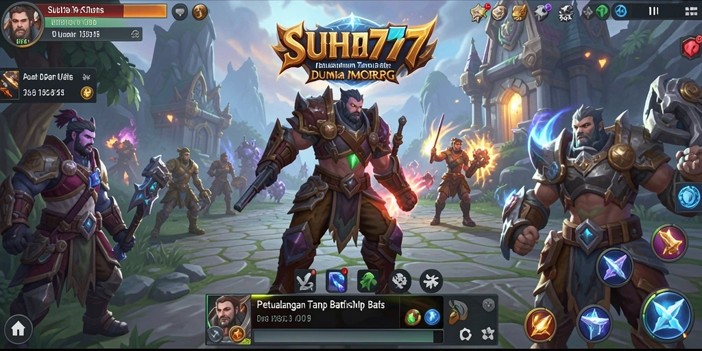Screenshot gameplay SUHU777 menampilkan petualangan seru di dunia MMORPG.