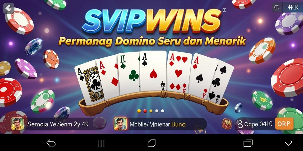 Tampilan gameplay Domino yang menarik dan seru di SVIPWINS.
