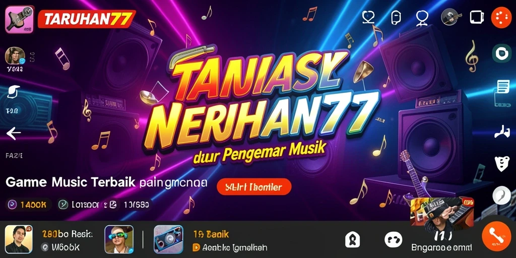 Screenshot TARUHAN77 menunjukkan gameplay seru dan interaktif dalam musik.